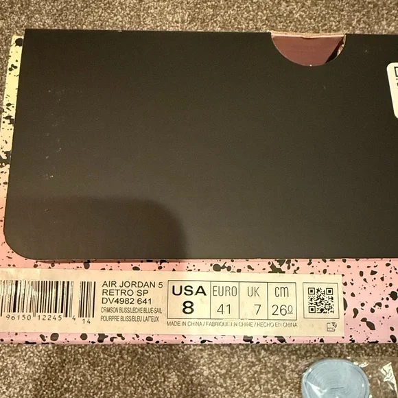 Air Jordan 5 Retro DJ Khaled We The Best Crimson Bliss size 8...NEVER WORN!! - Picture 11 of 11